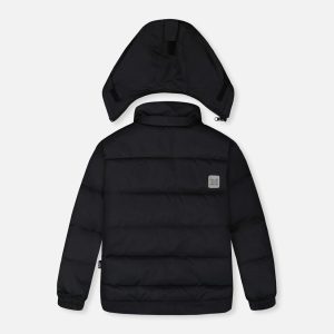 Two Piece Play Snowsuit Black With Black Pants - Image 3
