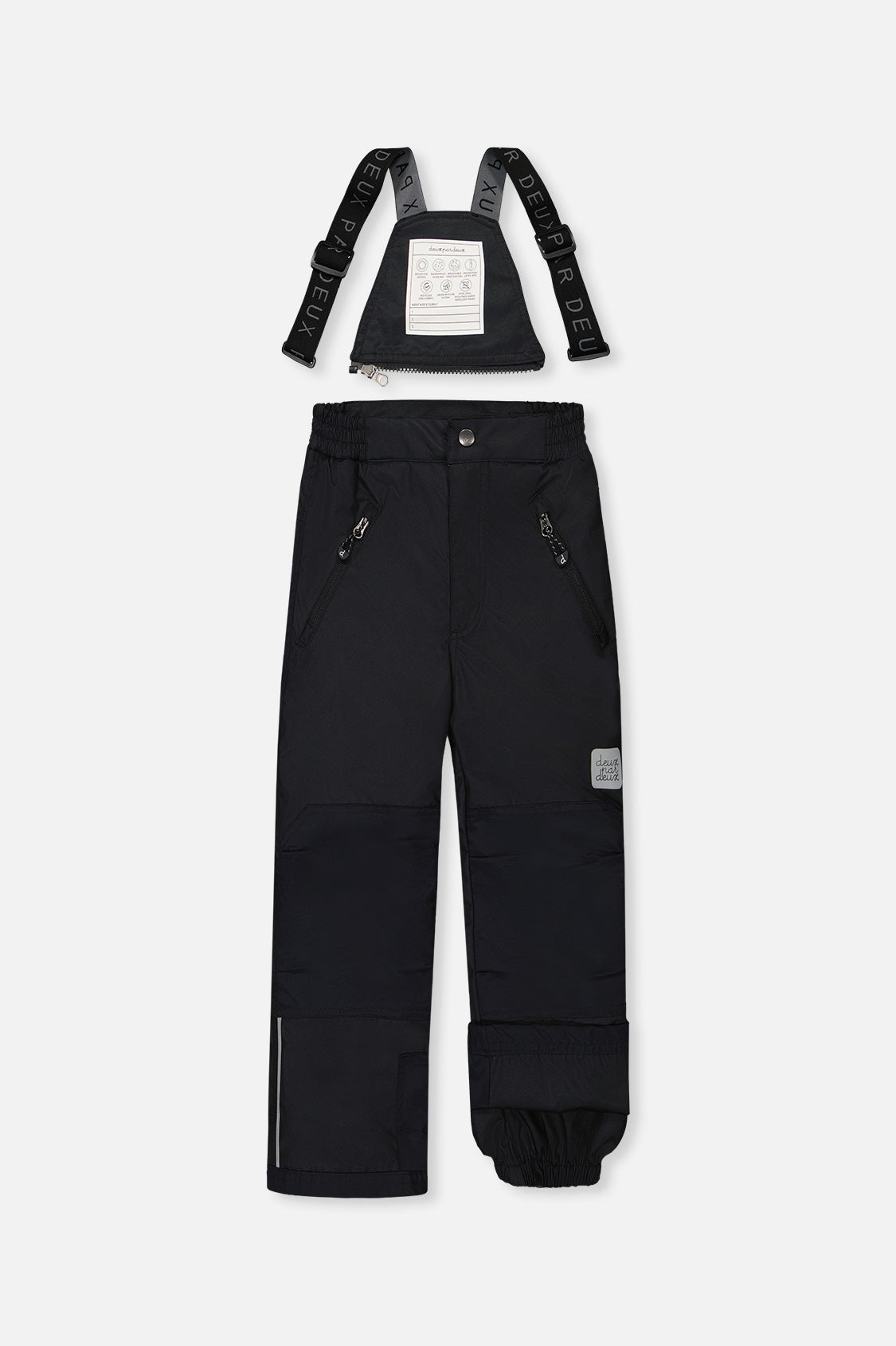 Two Piece Play Snowsuit Black With Black Pants - Image 5