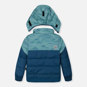 Two Piece Play Snowsuit Greyish Blue And Navy With Greyish Blue Pants - Image 3