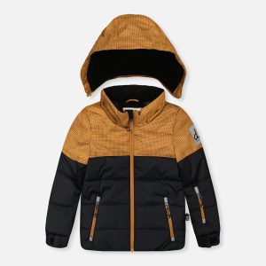 Alternative view of Two Piece Play Snowsuit Brown And Black With Brown Pants