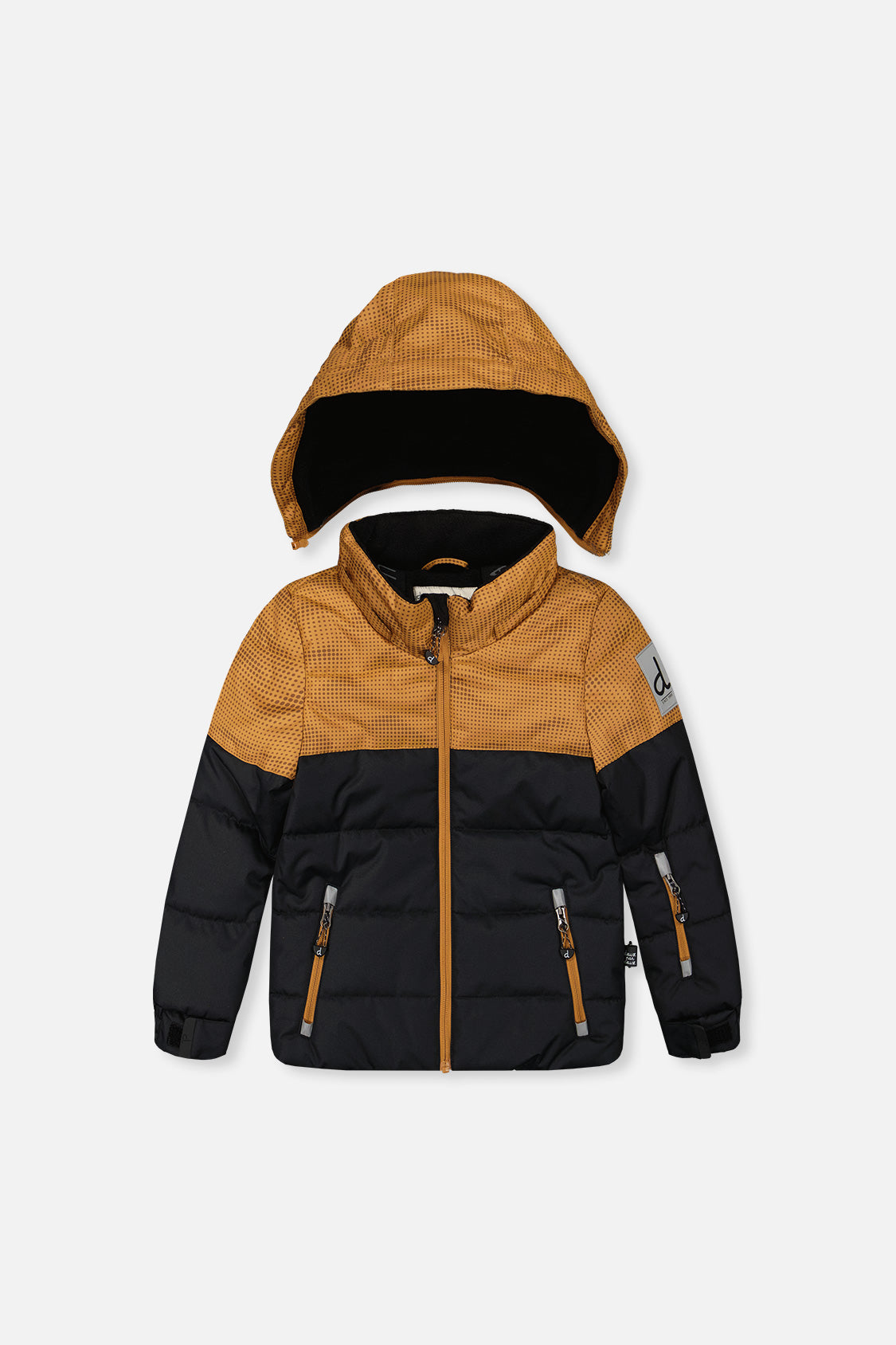 Two Piece Play Snowsuit Brown And Black With Brown Pants - Image 2