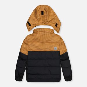 Two Piece Play Snowsuit Brown And Black With Brown Pants - Image 3