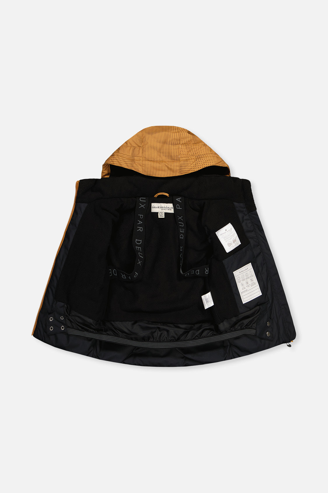 Two Piece Play Snowsuit Brown And Black With Brown Pants - Image 4