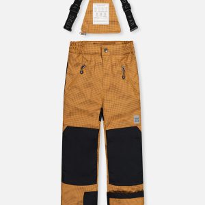 Two Piece Play Snowsuit Brown And Black With Brown Pants - Image 5