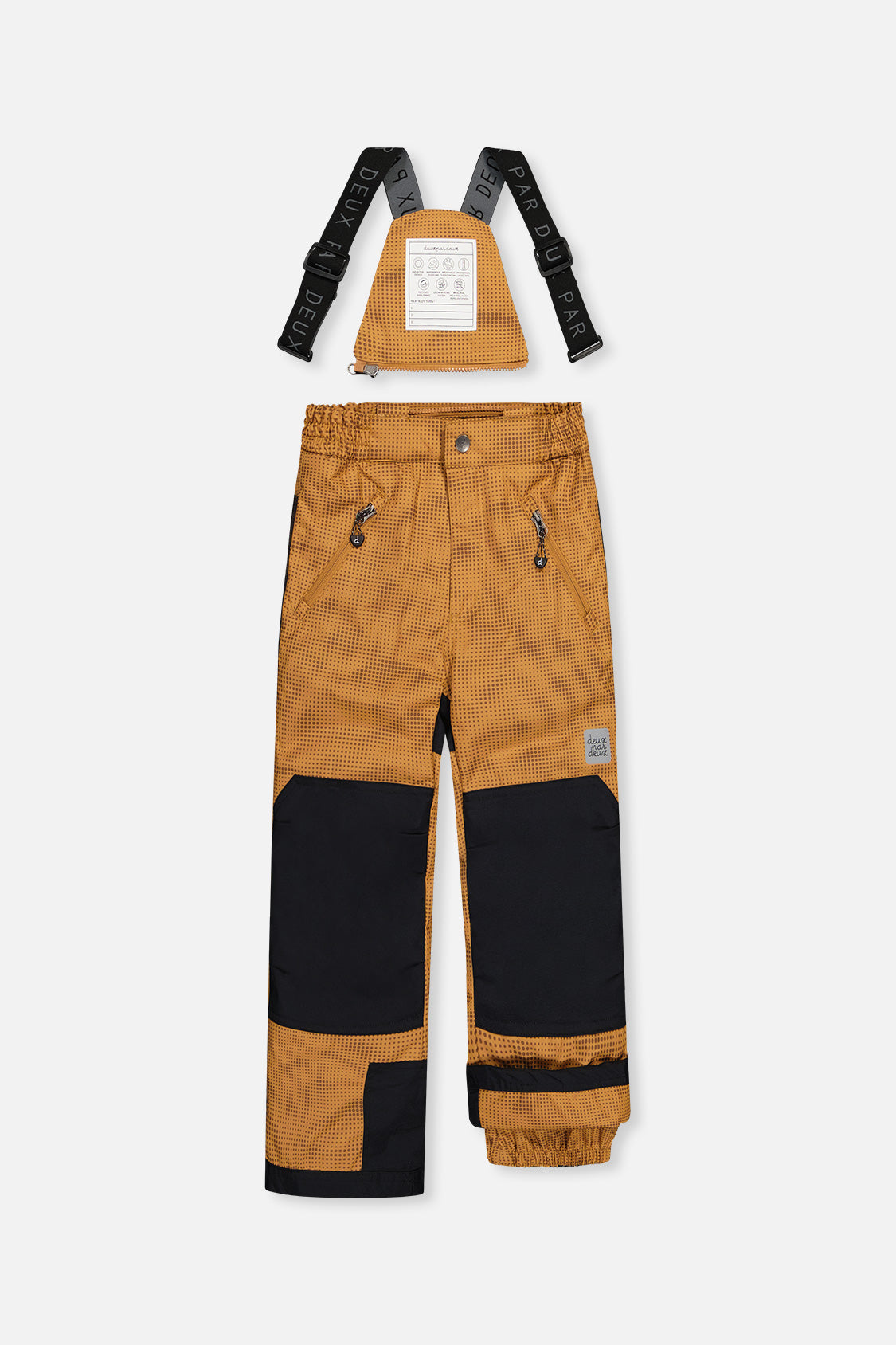 Two Piece Play Snowsuit Brown And Black With Brown Pants - Image 5