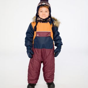 Alternative view of Baby One Piece Snowsuit Adapted For Car Seats Burgundy