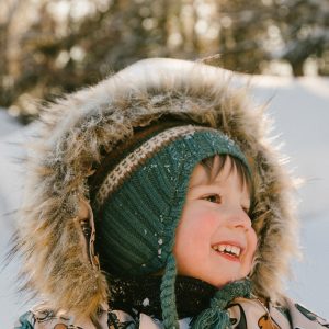 Baby One Piece Snowsuit Adapted For Car Seats Beige Dog Print - Image 3