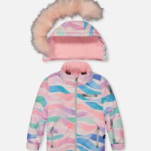 Alternative view of Two Piece Play Snowsuit Multicolored Line Print