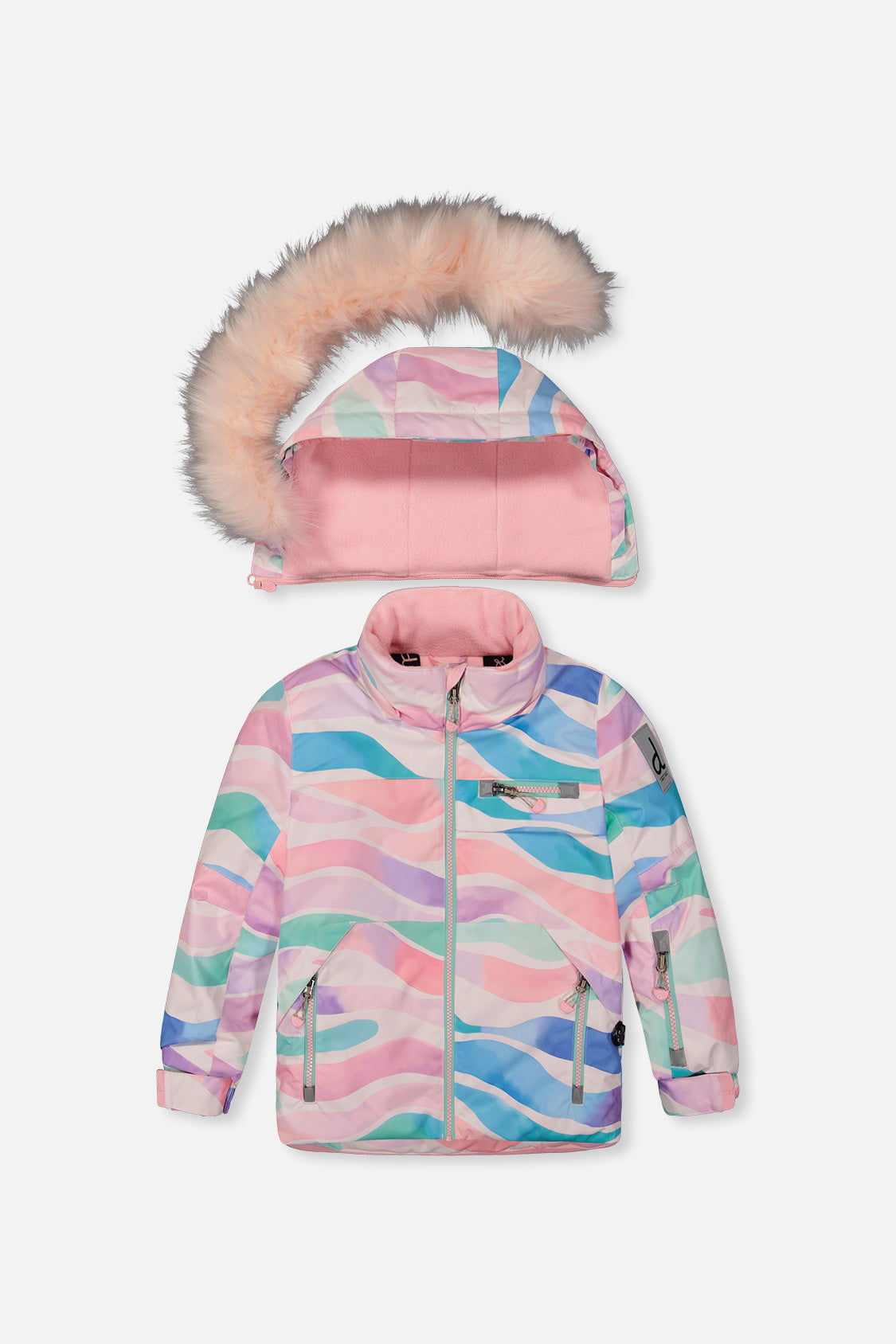 Two Piece Play Snowsuit Multicolored Line Print - Image 2