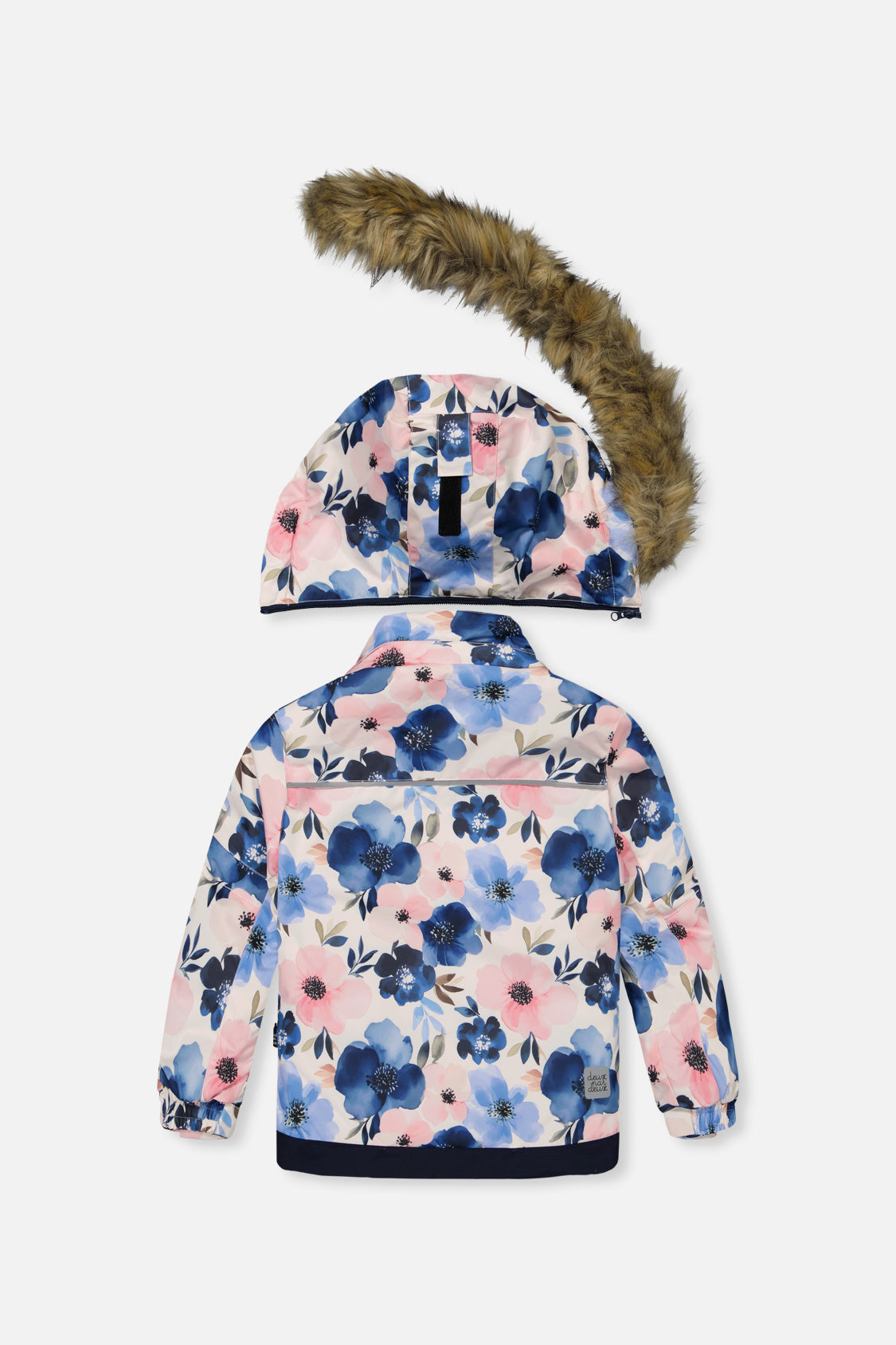 Two Piece Play Snowsuit Watercolor Flower Print - Image 3