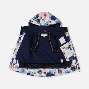 Two Piece Play Snowsuit Watercolor Flower Print - Image 4