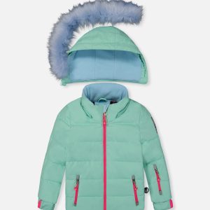 Alternative view of Two Piece Play Snowsuit Mint Green