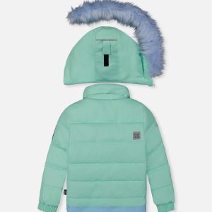 Two Piece Play Snowsuit Mint Green - Image 3