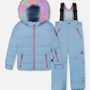 Two Piece Play Snowsuit Light Blue