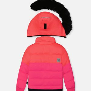 Two Piece Play Snowsuit Bright Pink - Image 3