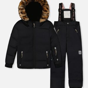 Two Piece Play Snowsuit Black