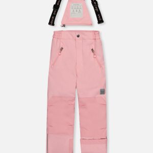 Two Piece Play Snowsuit Pink Minit Flower Print With Pink Pants - Image 5