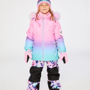 Two Piece Play Snowsuit Pink To Blue Gradient - Image 4