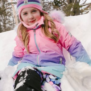 Alternative view of Two Piece Play Snowsuit Pink To Blue Gradient