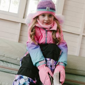 Two Piece Play Snowsuit Pink To Blue Gradient - Image 3
