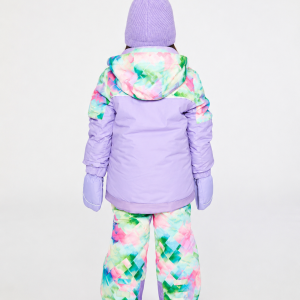 Two Piece Play Snowsuit Multicolored With A Diamond Pattern - Image 5