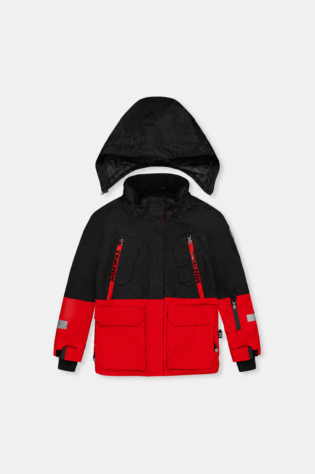 Two Piece Teknik Snowsuit Red With Black Pants - Image 2