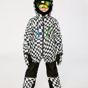 Alternative view of Two Piece Teknik Snowsuit White Checkered Print