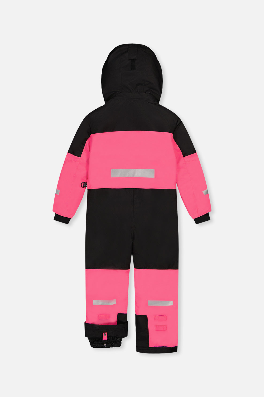 Kids One Piece Teknik Snowsuit Bright Pink - Image 3