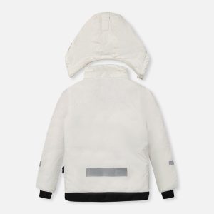 Two Piece Teknik Snowsuit Off-White And Pink With Black Pants - Image 3