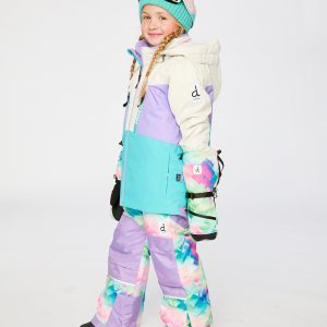 Two Piece Teknik Snowsuit Multicolored With A Diamond Pattern - Image 3