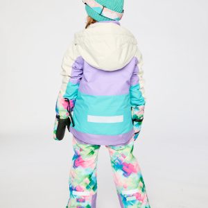 Two Piece Teknik Snowsuit Multicolored With A Diamond Pattern - Image 4
