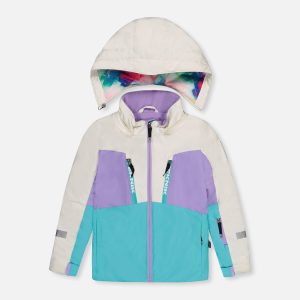 Two Piece Teknik Snowsuit Multicolored With A Diamond Pattern - Image 5