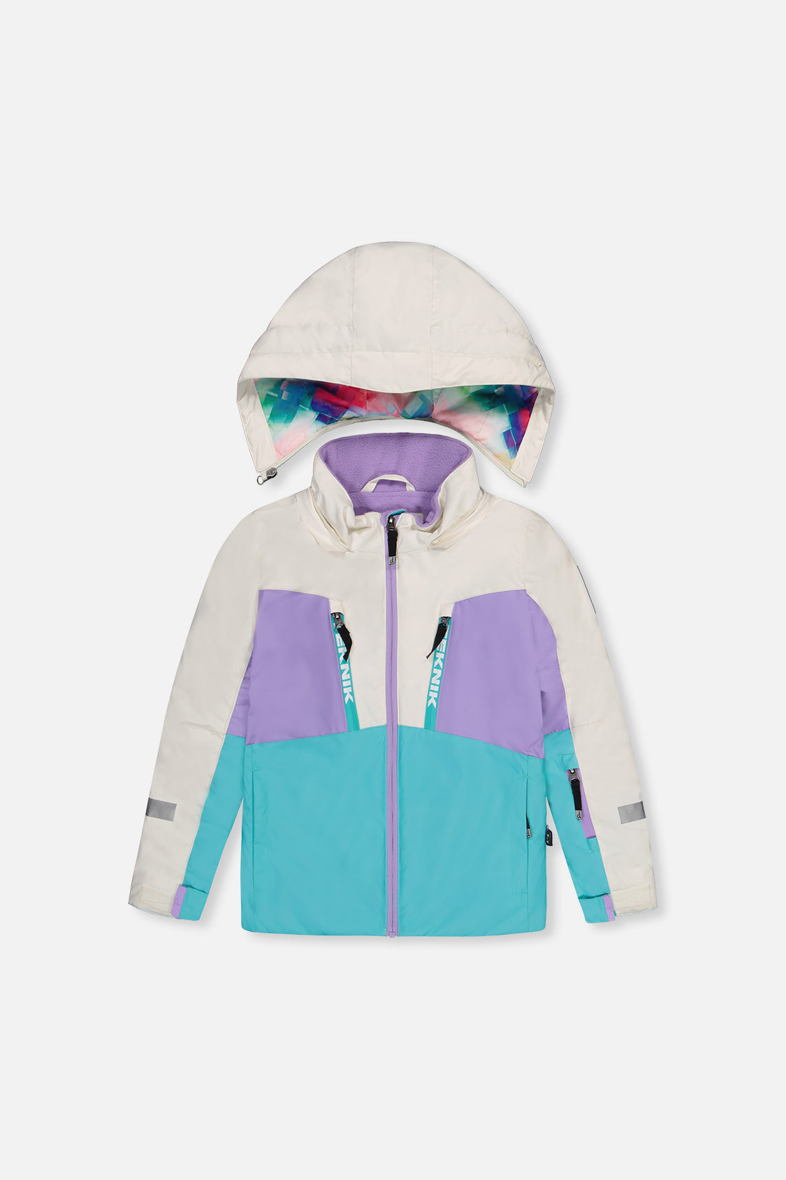 Two Piece Teknik Snowsuit Multicolored With A Diamond Pattern - Image 5