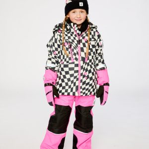 Alternative view of Two Piece Teknik Snowsuit Bright Pink And Checkered