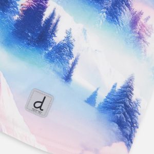 Polar Balaclava Blue And Pink Mountain Print - Image 4