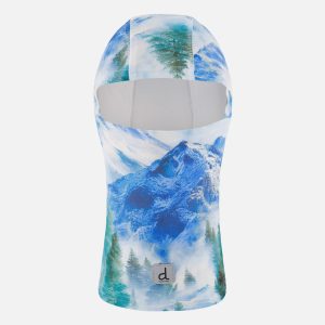 Polar Balaclava Blue Mountain Print