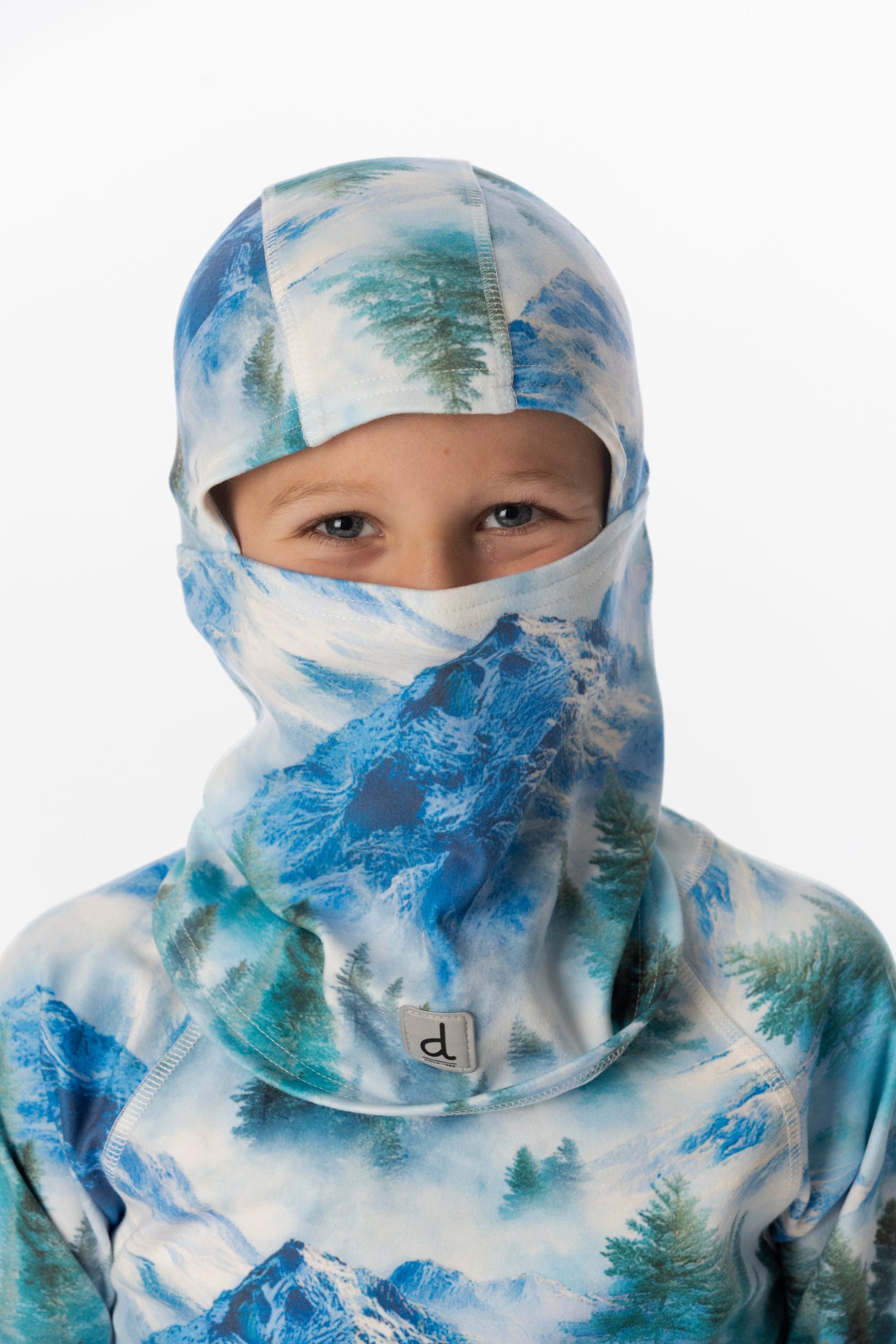 Polar Balaclava Blue Mountain Print - Image 2