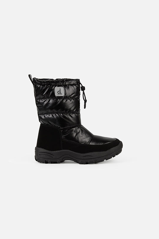 Nylon Quilted Winter Boots Noir - Image 2