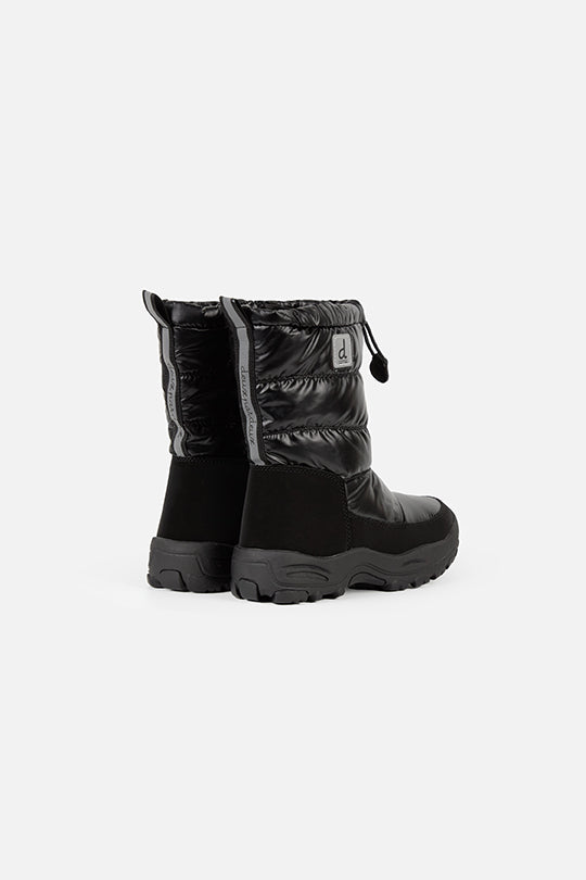 Nylon Quilted Winter Boots Noir - Image 3