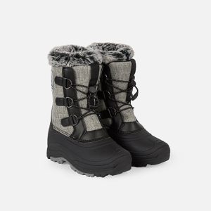 Winter Boots With Removable Lining Grey Mix