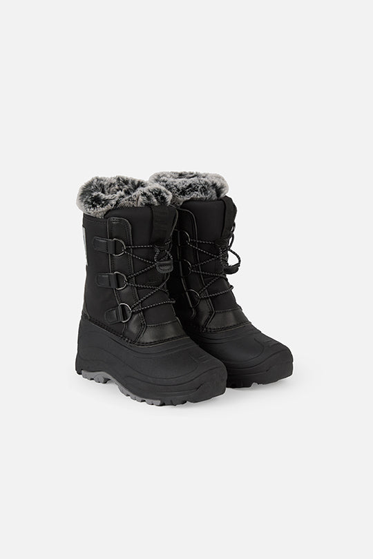 Winter Boots With Removable Lining Black
