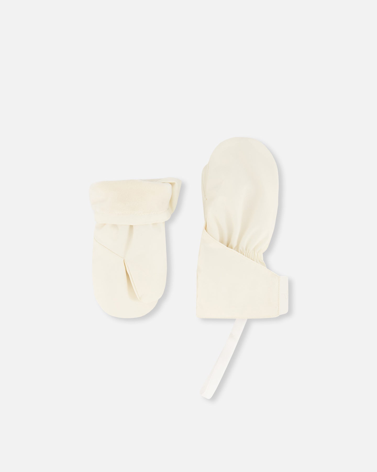 Lined Baby Mittens Off-White - Image 5