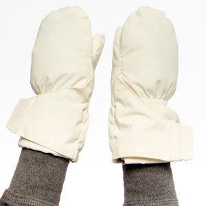 Lined Baby Mittens Off-White - Image 2