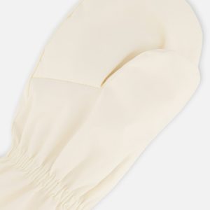 Lined Baby Mittens Off-White - Image 4