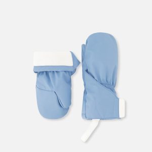 Lined Baby Mittens Blue-Grey - Image 6