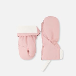 Lined Baby Mittens Pale Dusty Pink - Image 5