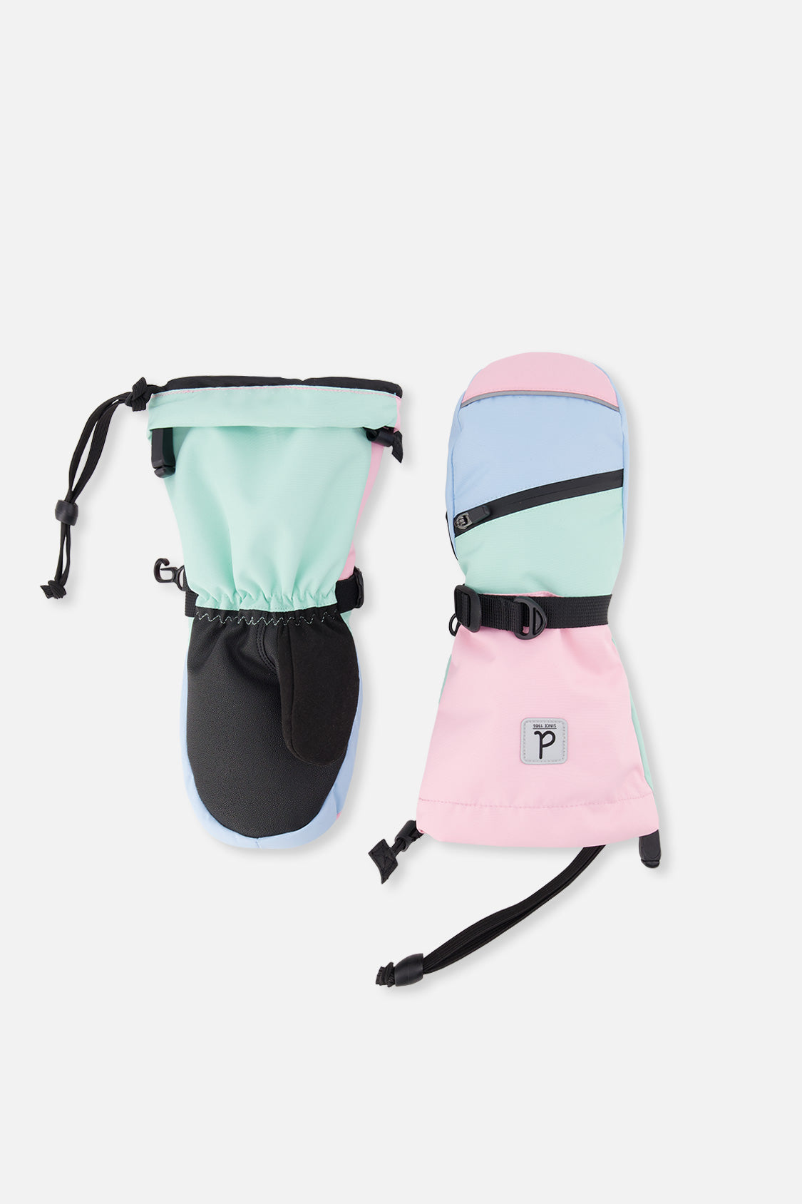 Winter Mittens Teknik Mint Green