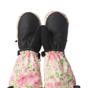 Winter Mittens Teknik Beige Vintage Rose Print - Image 3