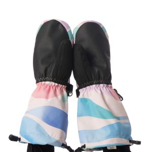 Winter Mittens Teknik Multicolored Line Print - Image 3