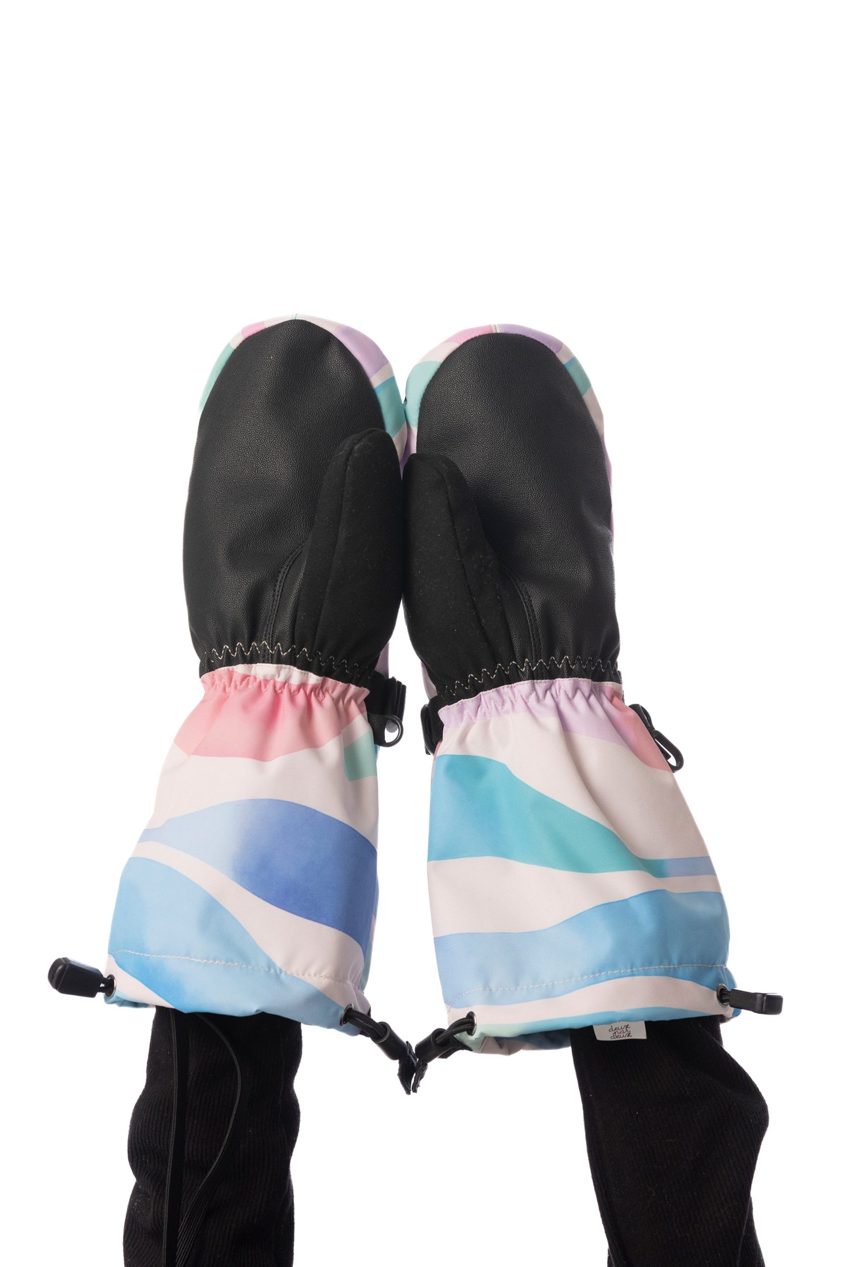 Winter Mittens Teknik Multicolored Line Print - Image 3